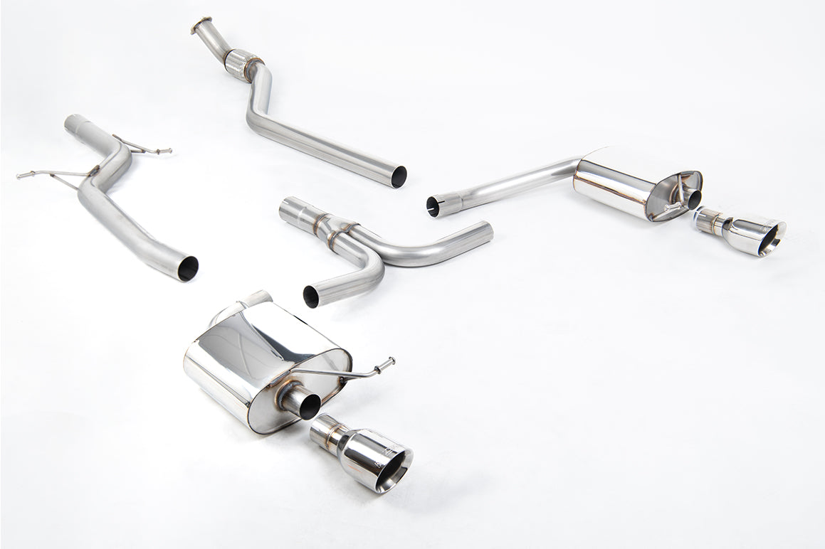 MillTek SSXAU626 Audi A4 Non-Resonated Dual Outlet Cat-Back Exhaust