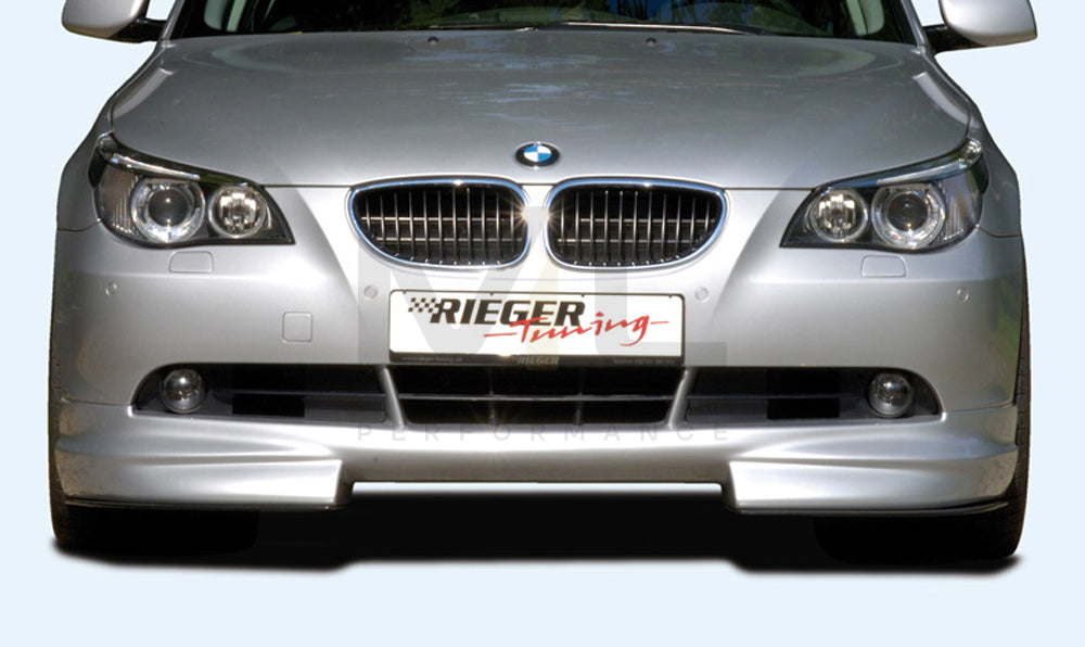 Rieger 00053600 BMW 5 Series E60 E61 Front Splitter 1 | ML Performance EU Car Parts