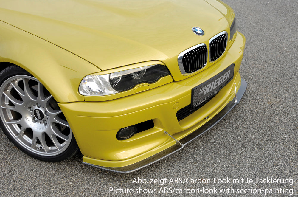 Rieger 00099517 BMW E46 Front Splitter 2 |ML Performance EU Car Parts