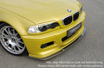 Rieger 00099517 BMW E46 Front Splitter 2 |ML Performance EU Car Parts