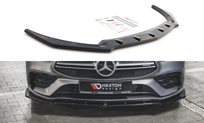 Maxton Design ME-CLA-118-35AMG-FD2T Front Splitter V.2 Mercedes Benz CLA35 AMG Aero C118 | ML Performance UK Car Parts