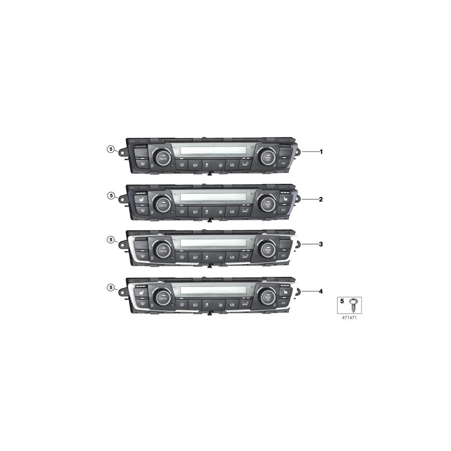 Genuine BMW 64119287340 F22 F31 F21 Automatic Air Conditioning Control (Inc. 318d, 220d & 428i) | ML Performance EU