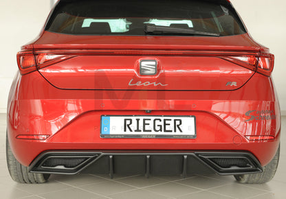 Rieger 00027055 SEAT Leon KL Rear Diffuser 5 | ML Performance EU Car Parts