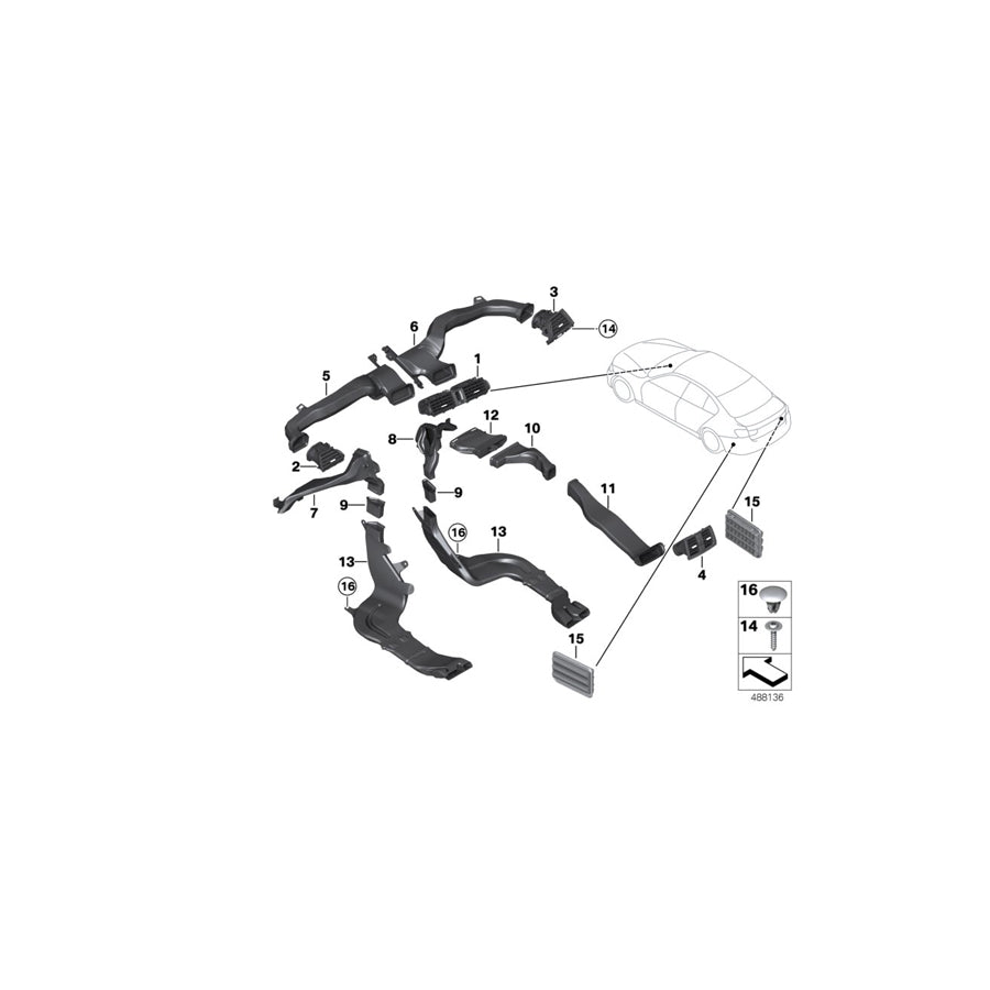 Genuine BMW 64229218496 F32 F33 Cold Air Duct Left (Inc. 430i, 418i & 440i) | ML Performance EU