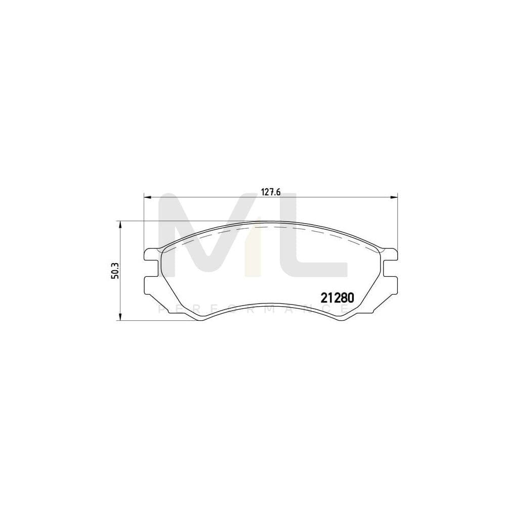 Brembo P 56 023 Brake Pad Set For Nissan Primera Excl. Wear Warning Contact | ML Performance Car Parts