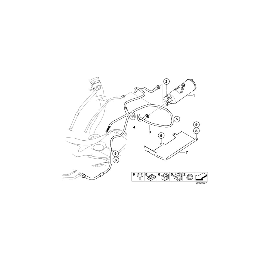 Genuine BMW 16136762594 E63 E64 Vent Pipe (Inc. 630i, 645Ci & 650i) | ML Performance EU Car Parts