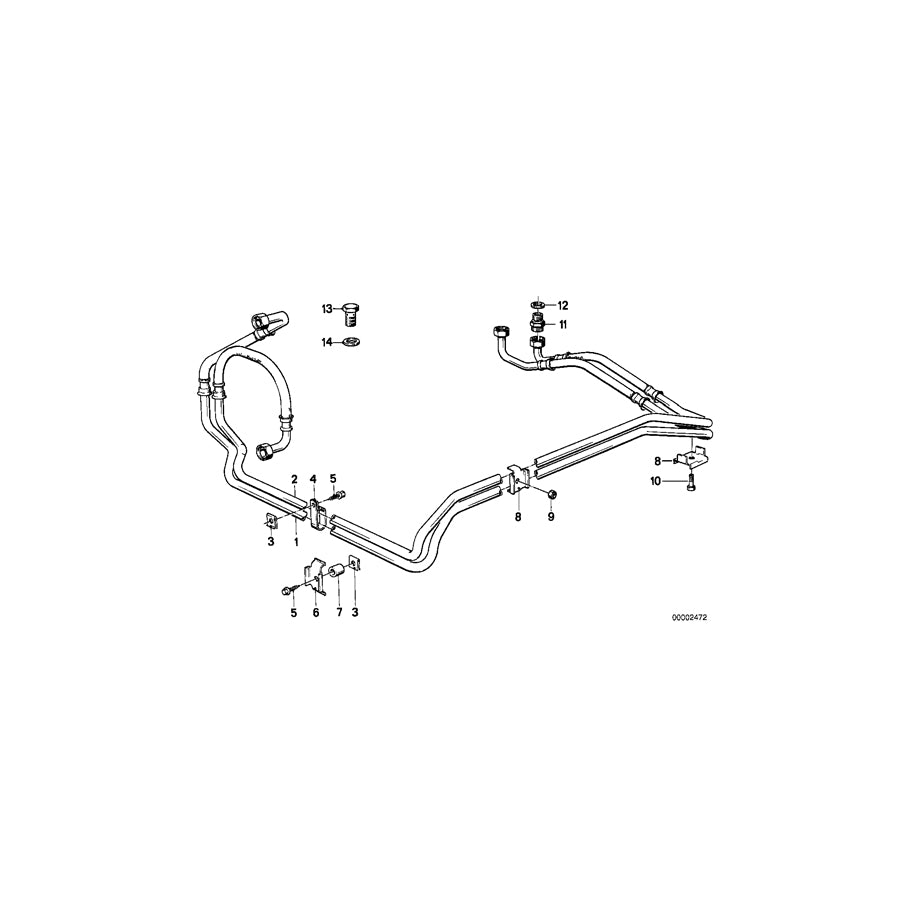 Genuine BMW 17221152880 E28 Oil Cooling Pipe Inlet 3HP22 (Inc. 520i & 528e) | ML Performance EU Car Parts