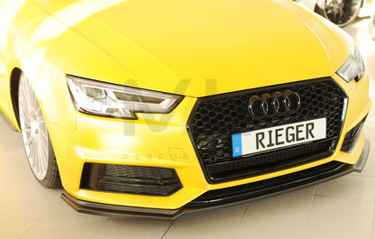 Rieger 00055550 Audi B9 F4 Front Splitter (A4 & S4) 6 | ML Performance EU Car Parts