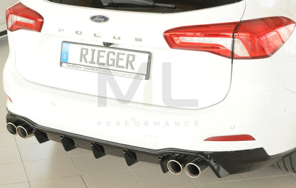 Rieger 00088243 Ford DEH Focus 4 Rear Diffuser (Inc. Focus 4 ST) 3 | ML Performance EU Car Parts