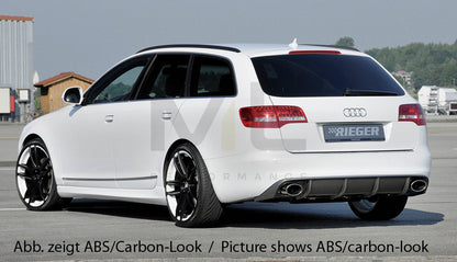 Rieger 00055335 Audi 4F A6 Rear Diffuser 4 | ML Performance EU Car Parts
