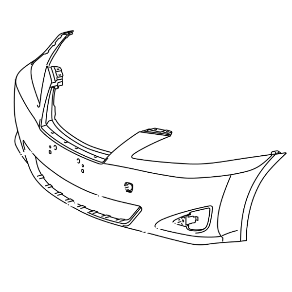 Genuine Lexus 52119-53944 IS Phase 2 F-Sport front Bumper