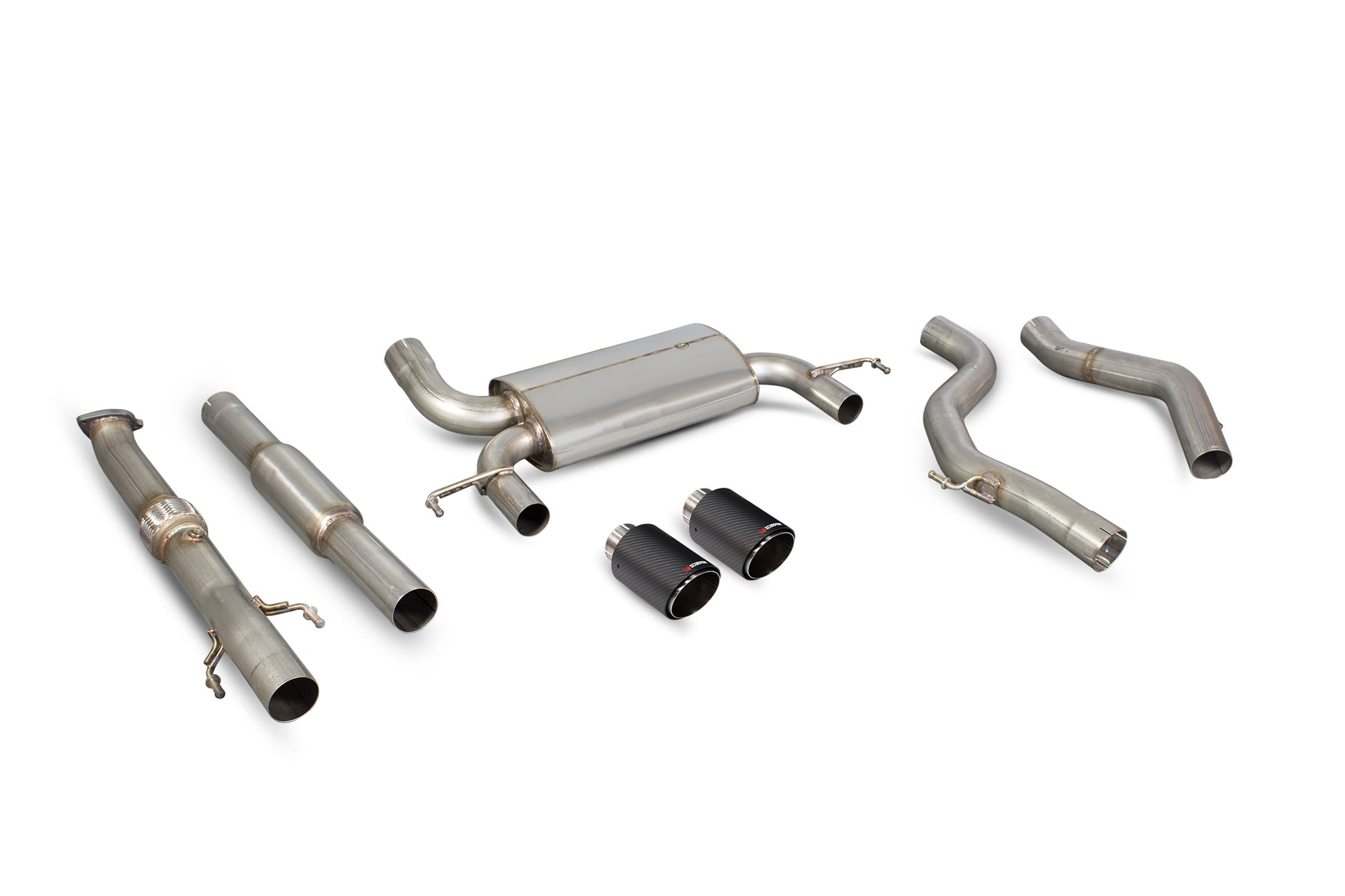 Scorpion SVX064CF Vauxhall Corsa E VXR Resonated Cat-Back System | ML Performance EU EU