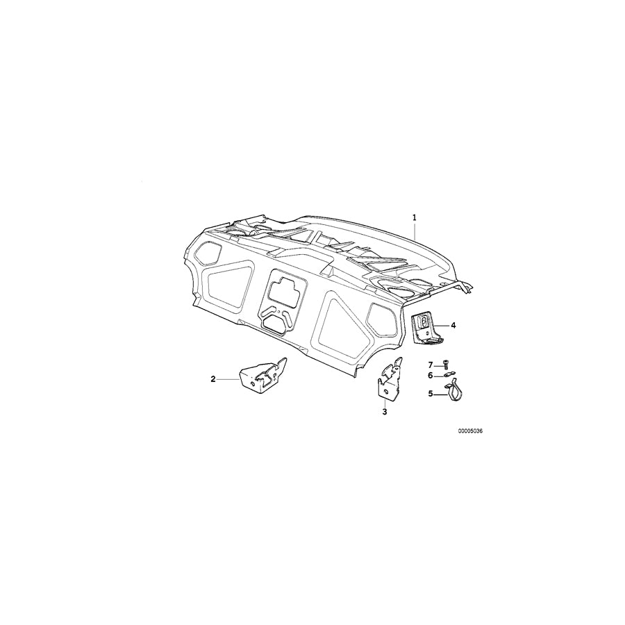 Genuine BMW 41148134986 E31 Upper Backrest Bearing Bracket (Inc. 840i, 850CSi & 840Ci) | ML Performance EU Car Parts