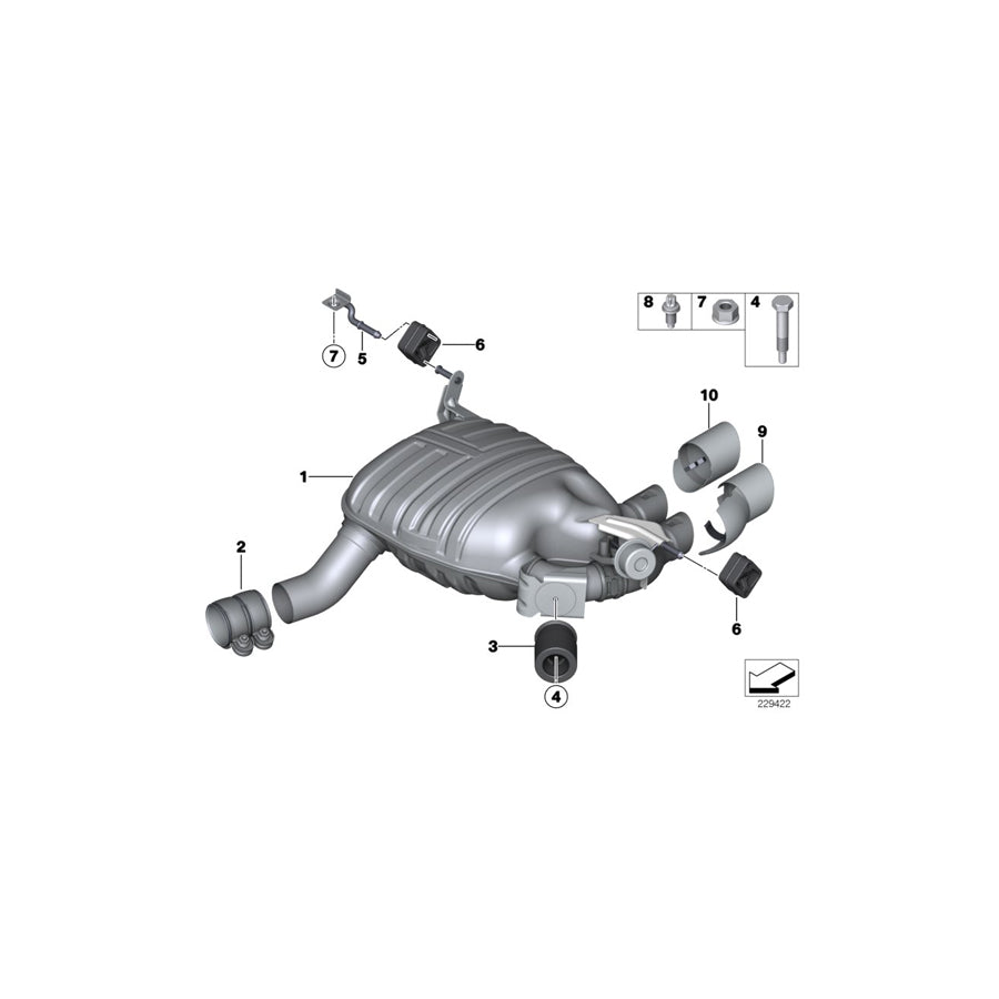 Genuine BMW 18207581120 E82 E88 E84 Holder (Inc. X1 16d, X1 18dX & 128i) | ML Performance EU