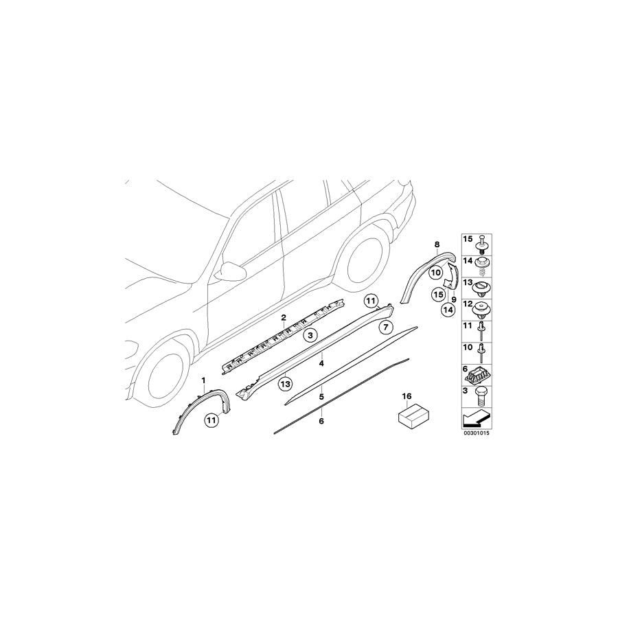 Genuine BMW 51777326520 E70 E70 Paint-Protection Film, Right (Inc. X5 M50dX, X5 M & X5 40iX) | ML Performance EU Car Parts