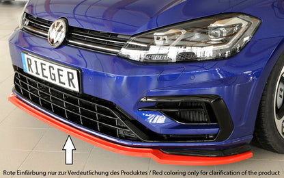 Rieger 00059581 VW Mk7 Mk7-Line Golf R Front Splitter 1 | ML Performance EU Car Parts
