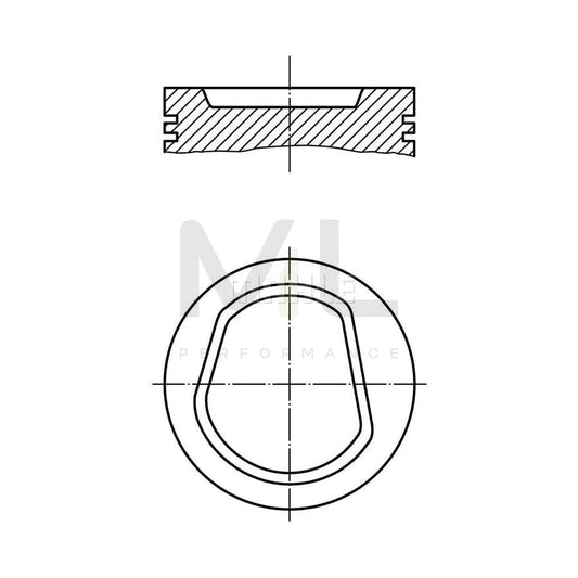 MAHLE ORIGINAL 030 42 01 Piston 76,76 mm, without cooling duct | ML Performance Car Parts