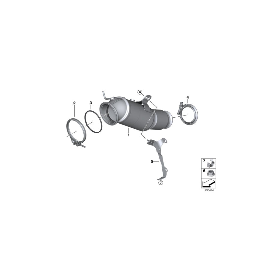 Genuine BMW 18329897313 G31 G30 G12 Exch Catalytic Converter Close To Engine RDE (Inc. 740i, Z4 M40i & 745Le) | ML Performance EU