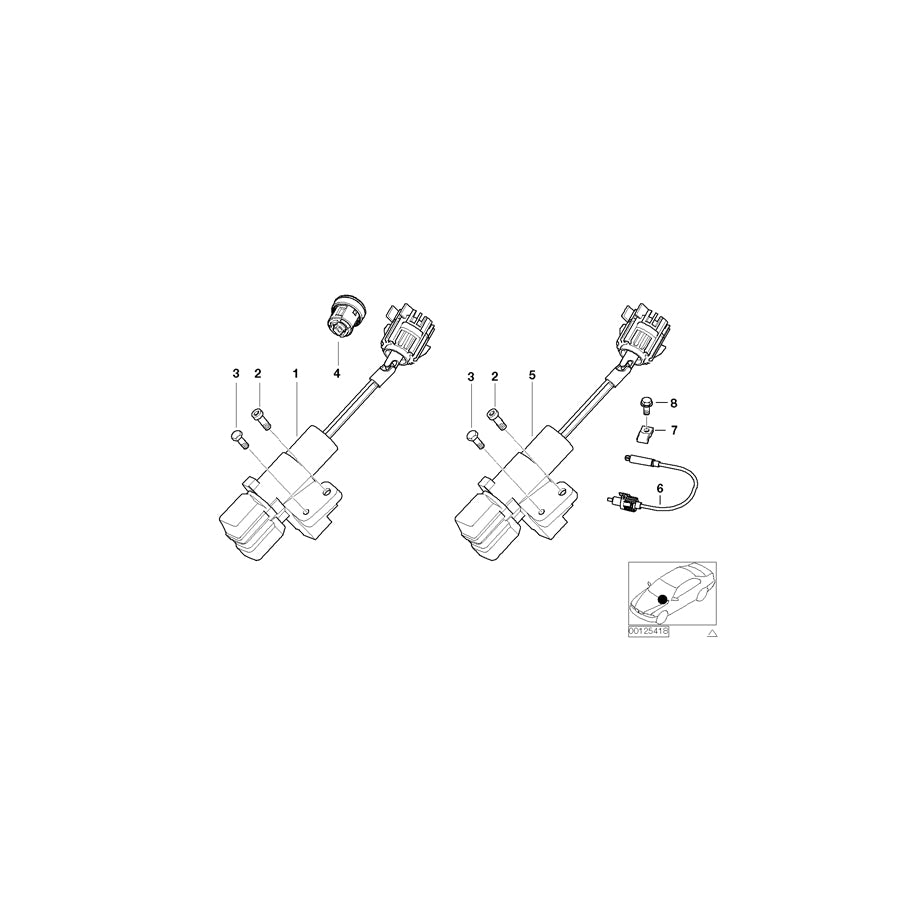 Genuine BMW 61328022671 E52 Steering Lock/Ignition Switch Alpina (Inc. Alpina V8) | ML Performance EU