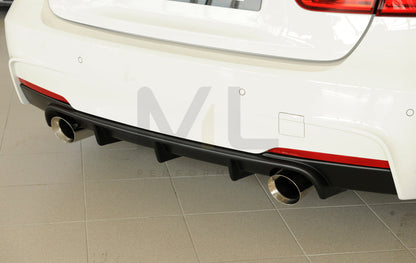Rieger 00053467 BMW 3 Series F30 F31 Rear Diffuser 4 | ML Performance EU Car Parts