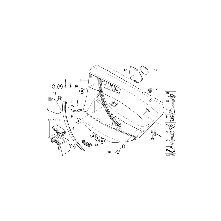 Genuine BMW 51423415649 E83 E83 Ashtray Insert, Rear Door SCHWARZ (Inc. X3 3.0sd, X3 1.8d & X3 3.0d) | ML Performance EU Car Parts