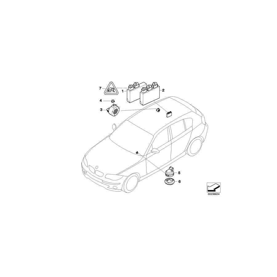 Genuine BMW 66206982401 E87 E93 E90 Control Unit Pdc (Inc. 320xd, 330xi & 318d) | ML Performance EU Car Parts