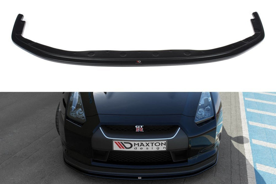 Maxton Design NI-GTR-3-FD2T Front Splitter V.2 Nissan GT-R R35 (Pre-Facelift) | ML Performance UK Car Parts