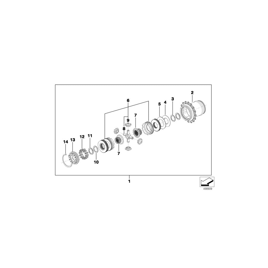 Genuine BMW 23008419600 BMW Clutch Plate DIFF OUTER 1.9 (Inc.  & M6 GT3) | ML Performance EU Car Parts