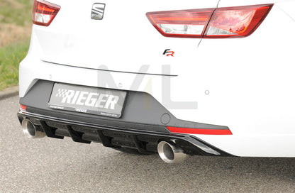Rieger 00088104 SEAT 5F Leon FR Rear Diffuser 1 | ML Performance EU Car Parts