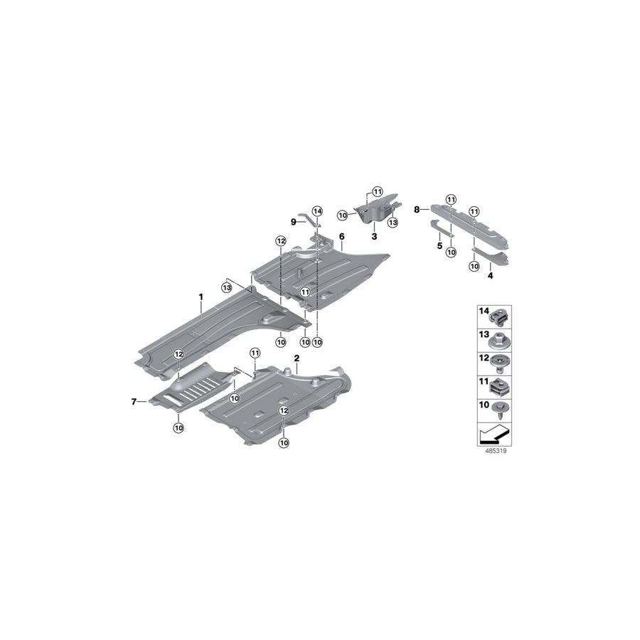 Genuine BMW 51717451141 Undershield For Tank, Left (Inc. X4 M40dX, X4 M & X4 20dX) | ML Performance EU