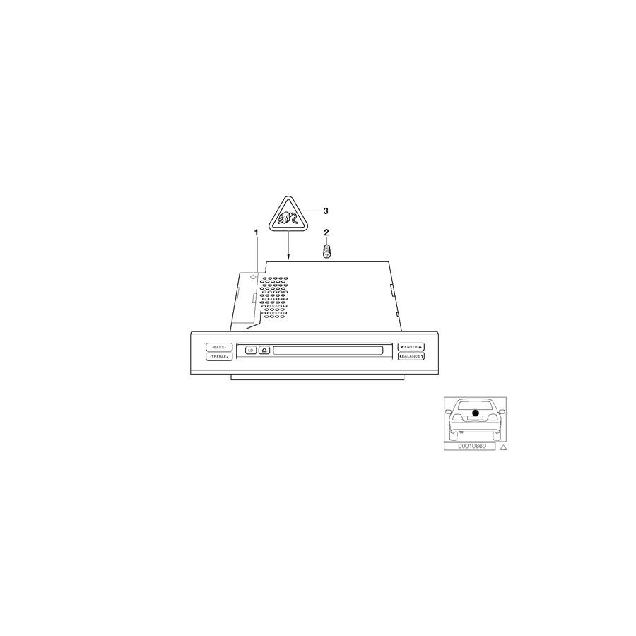 Genuine BMW 65126909881 E39 E53 Exch. Radio Business Cd (Inc. 535i, 530d & 525i) | ML Performance EU
