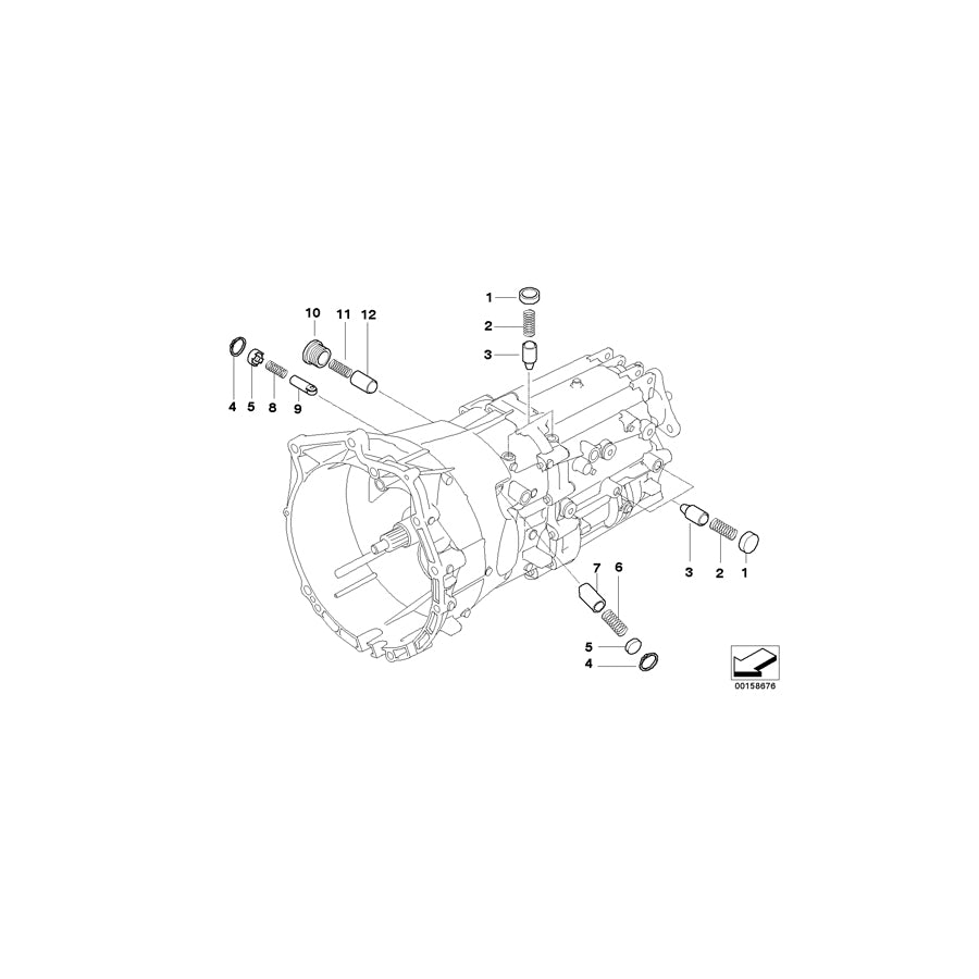 Genuine BMW 23217634222 E61 E86 E60 Connector (Inc. 330Ci, 530i & Z4 M3.2) | ML Performance EU