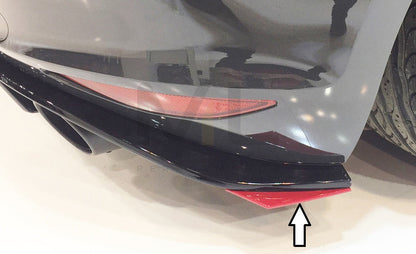 Rieger 00059577 VW Mk7 Golf GTI Clubsport Rear Side Splitter 1 | ML Performance EU Car Parts