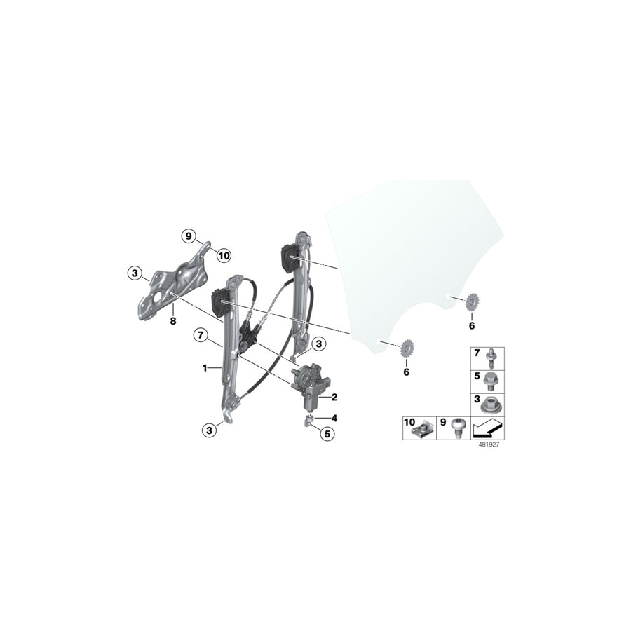 Genuine BMW 51717381922 Mounting Strut Right Rear (Inc. 435dX, 435iX & 430iX) | ML Performance EU