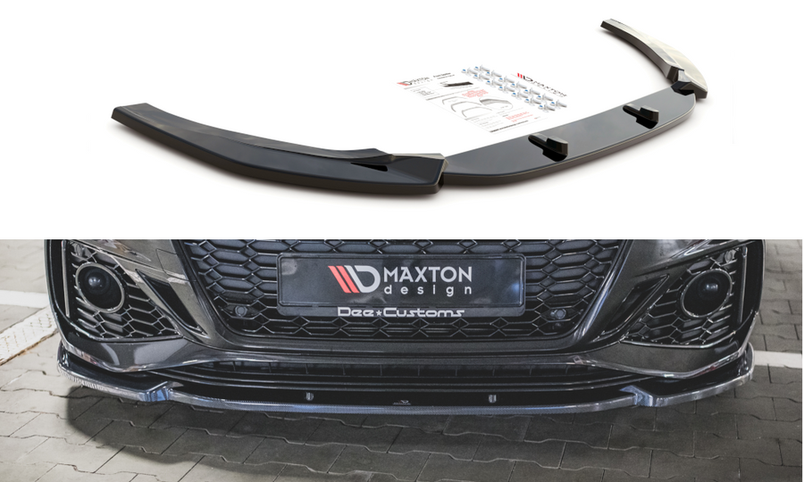 Maxton Design AU-RS5-2F-FD2T Front Splitter V.2 Audi RS5 F5 (Facelift) | ML Performance UK Car Parts