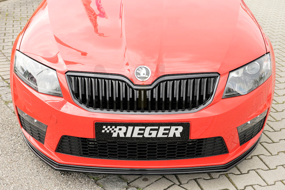 Rieger 00088106 Skoda 5E Octavia RS Front Splitter 4 | ML Performance EU Car Parts