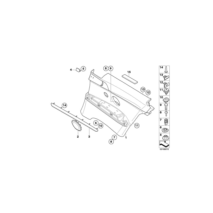 Genuine BMW 51439152844 E92 E92 Lateral Trim Panel Leather Rear Right BAMBUSBEIGE (Inc.  & M3) | ML Performance EU Car Parts
