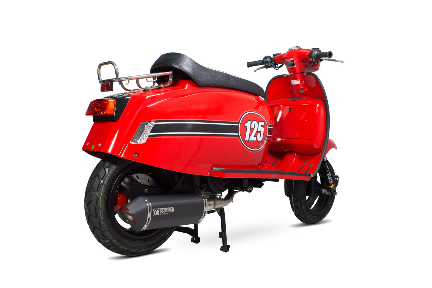 Scorpion RSM54BCER Scomadi TL125 Serket Parallel Full System - Black Ceramic Coated Sleeve | ML Performance EU EU