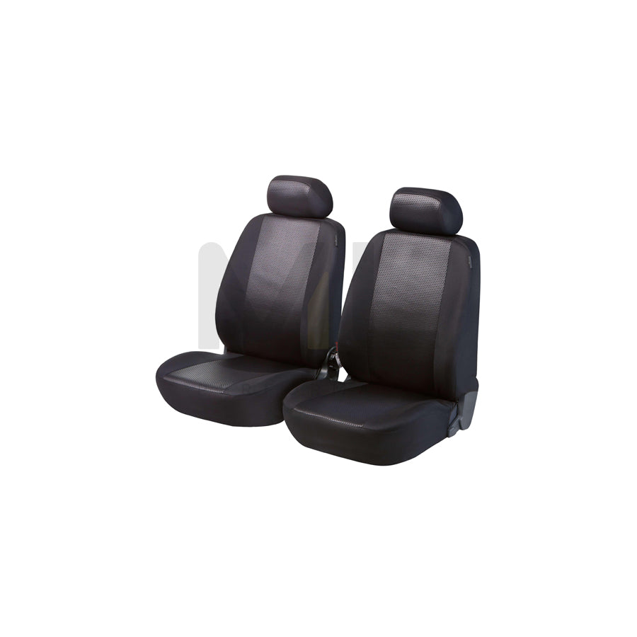 WALSER Shiny 11970 Car seat cover Black, Polyester, Front | ML Performance Car Parts