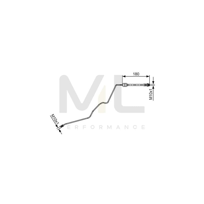 BOSCH 1 987 481 421 Brake Hose 180mm | ML Performance Car Parts