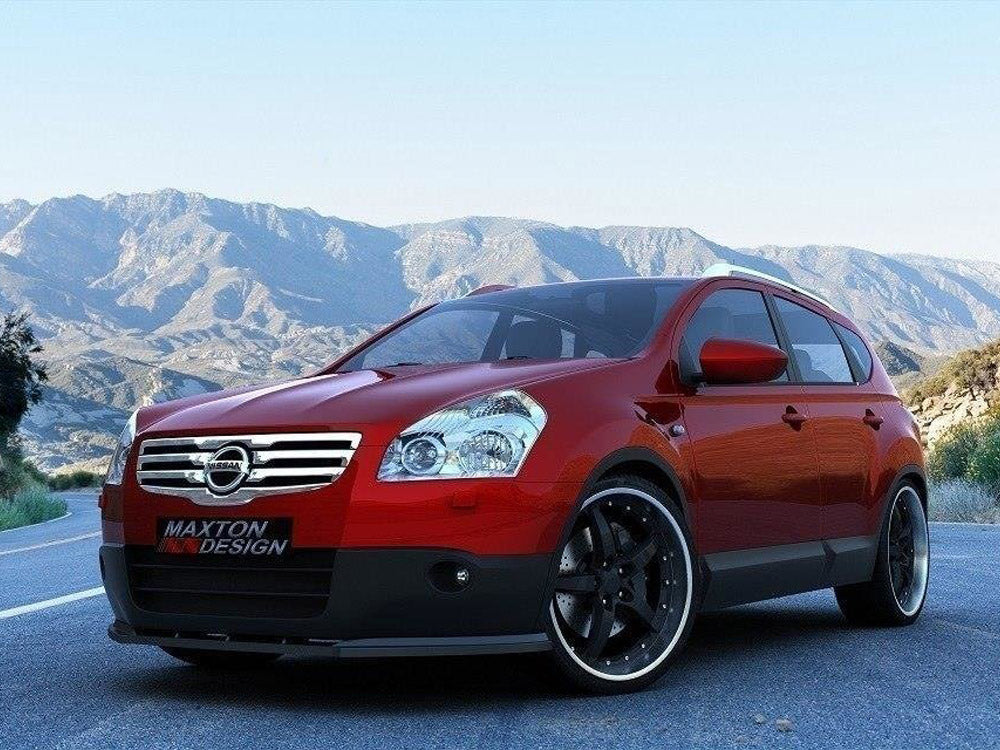 Maxton Design NI-QA-1-FD1T Front Splitter Nissan Qashqai (preface) | ML Performance EU Car Parts