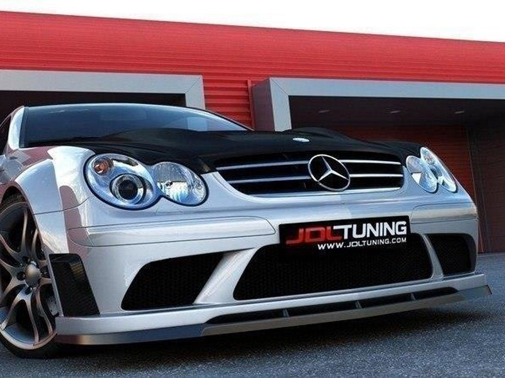 Maxton Design ME-CLK-209-BLACK-FD1T Front Splitter Mercedes CLK W209 | ML Performance UK Car Parts