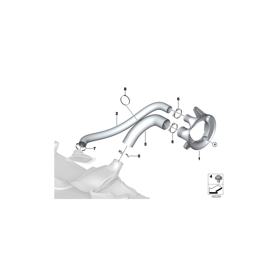 Genuine BMW 51748431595 Brake Ventilation Scoop, Left (Inc. M4 GT4) | ML Performance EU