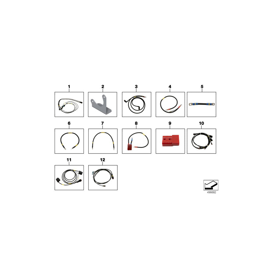 Genuine BMW 61118417582 BMW Wire To Cut-Off Relay, Primary Battery 88 A (Inc.  & M6 GT3) | ML Performance EU Car Parts