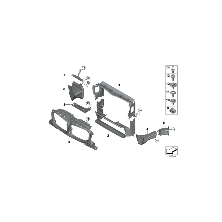 Genuine BMW 51748066368 Front Right Brake Air Duct M (Inc. X3 M & X4 M) | ML Performance EU