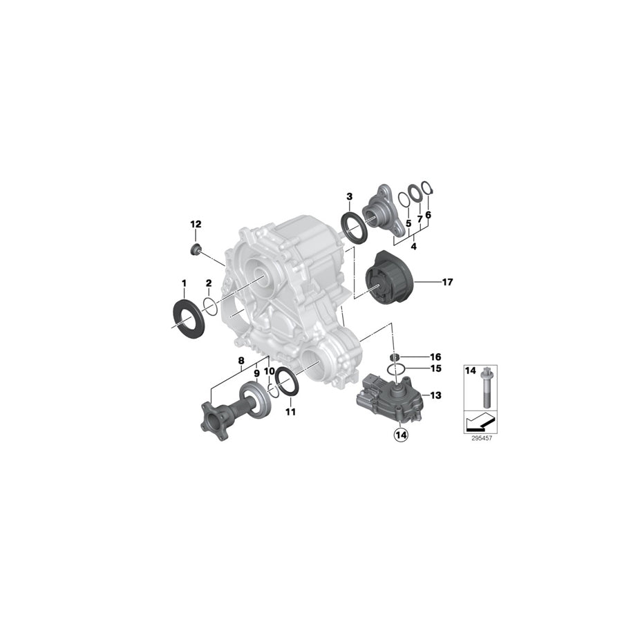 Genuine BMW 27107645468 F10 F11 Output Flange Set M12X1,5 (Inc. 525dX & 528iX) | ML Performance EU Car Parts
