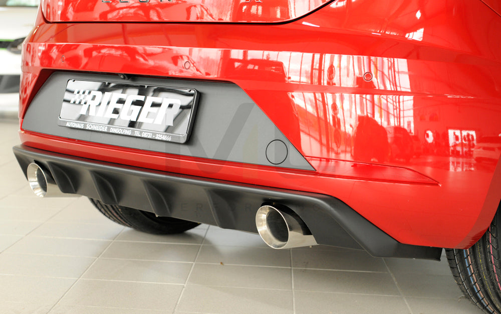 Rieger 00027034 SEAT 5F Leon FR Rear Diffuser 6 | ML Performance EU Car Parts