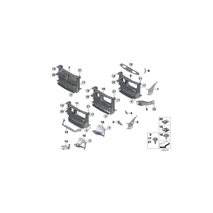 Genuine BMW 51748055211 F15 Air Duct, Exterior Radiator, Left M (Inc. X5 40dX, X5 M50dX & X5 40eX) | ML Performance EU