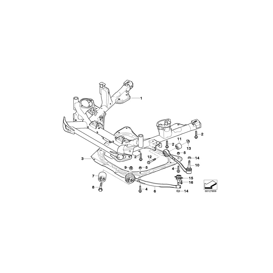 Genuine BMW 31101095656 E53 Reinforcement Plate (Inc. X5 4.4i, X5 3.0d & X5 3.0i) | ML Performance EU
