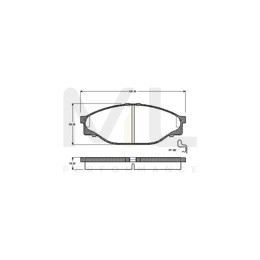 Bosch 0986Tb2684 Brake Pad Set Excl. Wear Warning Contact | ML Performance Car Parts